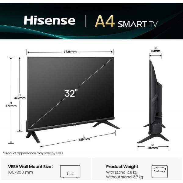 Телевізор Hisense 32A4Q Телевізор Hisense 32A4Q