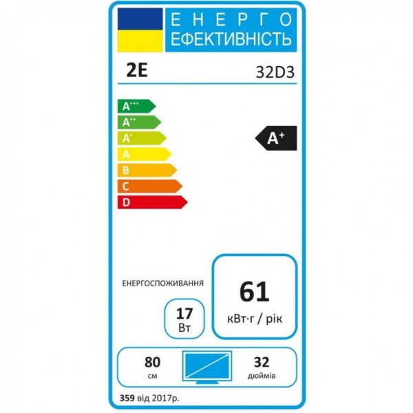 Телевізор 2E 2E-32D3 Телевізор 2E 2E-32D3