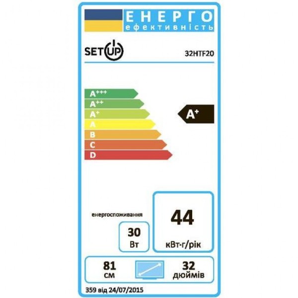 Телевізор SETUP 32HTF30 Телевізор SETUP 32HTF30