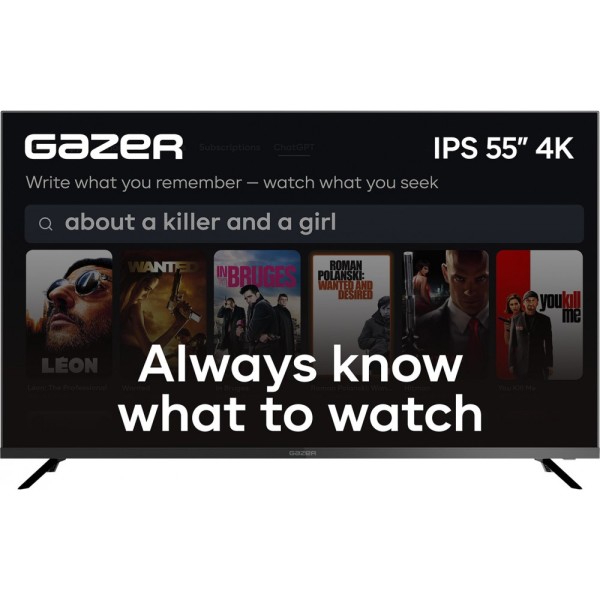 Телевізор Gazer TV55-UN1