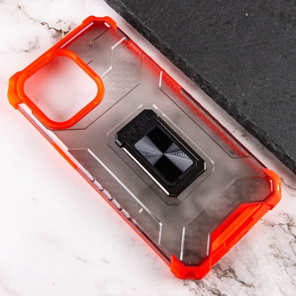 Ударостійкий чохол Transformer CrystalRing для Apple iPhone 13 Pro (6.1") Червоний