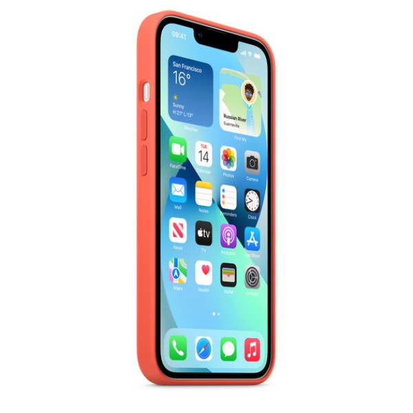 Чохол-накладка iPhone 13 Apple Silicone Case 1:1 with MagSafe Nectarine Чохол-накладка iPhone 13 Apple Silicone Case 1:1 with MagSafe Nectarine