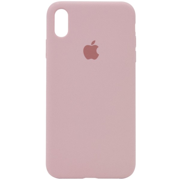 Чохол Silicone Case Full Protective (AA) для Apple iPhone X (5.8") / XS (5.8") Рожевий / Pink Sand