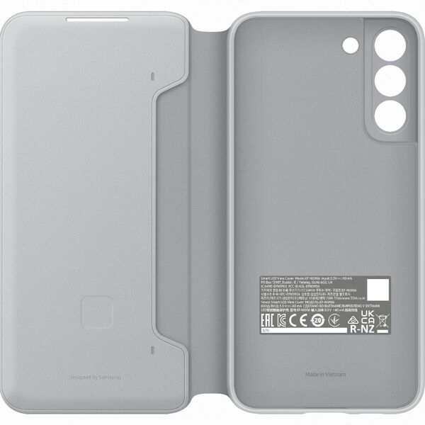 Чохол-книжка Samsung S22 Plus Smart LED View Cover EF-NS906PJEGRU Light Gray Чохол-книжка Samsung S22 Plus Smart LED View Cover EF-NS906PJEGRU Light Gray