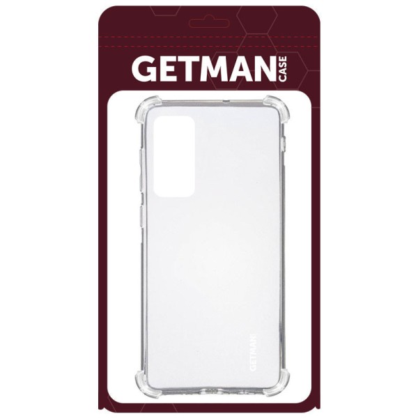 TPU чохол GETMAN Ease logo посилені кути для Samsung Galaxy S20 FE Безбарвний (прозорий)