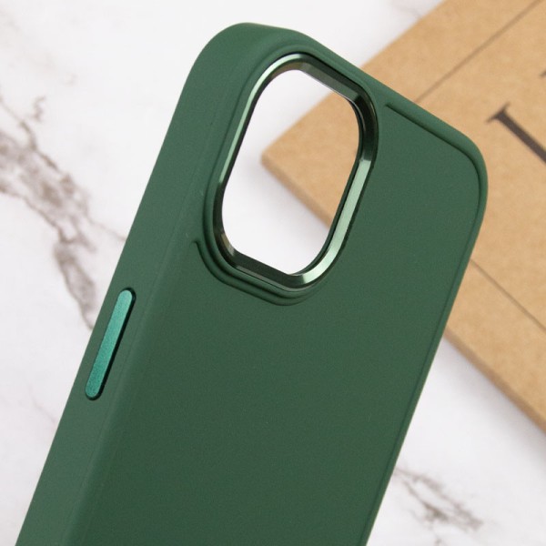 TPU чохол Bonbon Metal Style для Apple iPhone 14 Plus (6.7") Зелений / Army green