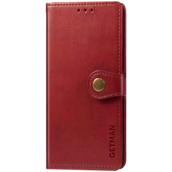 Шкіряний чохол книжка GETMAN Gallant (PU) для Xiaomi Poco X3 NFC / Poco X3 Pro Червоний