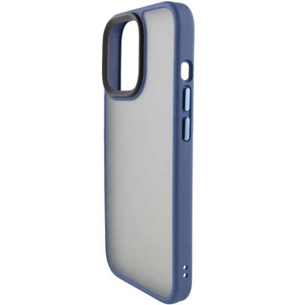 TPU+PC чохол Metal Buttons для Apple iPhone 14 Pro (6.1") Синій