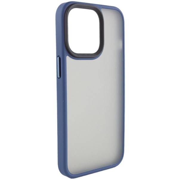 TPU+PC чохол Metal Buttons для Apple iPhone 14 Pro (6.1") Синій