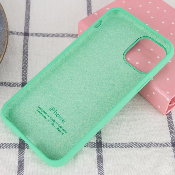 Чохол Silicone Case Full Protective (AA) для Apple iPhone 11 Pro (5.8") Зелений / Spearmint Чохол Silicone Case Full Protective (AA) для Apple iPhone 11 Pro (5.8") Зелений / Spearmint