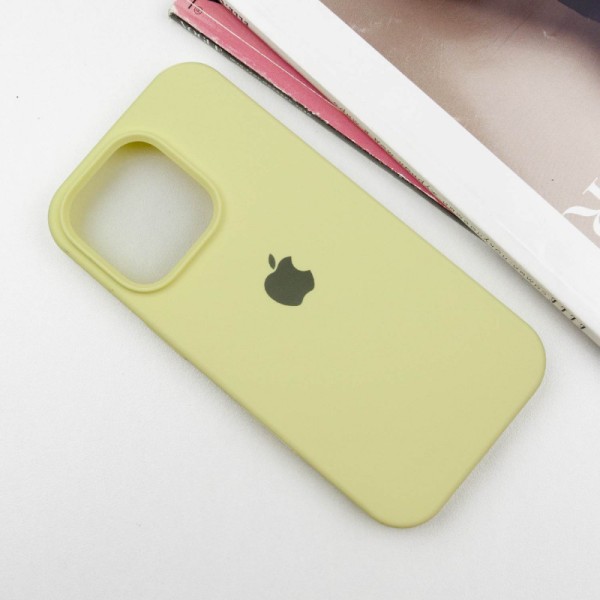 Чохол Silicone Case Full Protective (AA) для Apple iPhone 14 Pro Max (6.7") Жовтий / Mellow Yellow