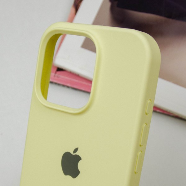 Чохол Silicone Case Full Protective (AA) для Apple iPhone 14 Pro Max (6.7") Жовтий / Mellow Yellow