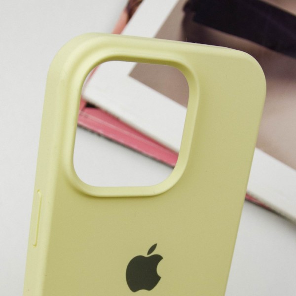 Чохол Silicone Case Full Protective (AA) для Apple iPhone 14 Pro Max (6.7") Жовтий / Mellow Yellow