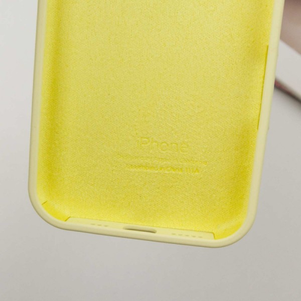 Чохол Silicone Case Full Protective (AA) для Apple iPhone 14 Pro Max (6.7") Жовтий / Mellow Yellow