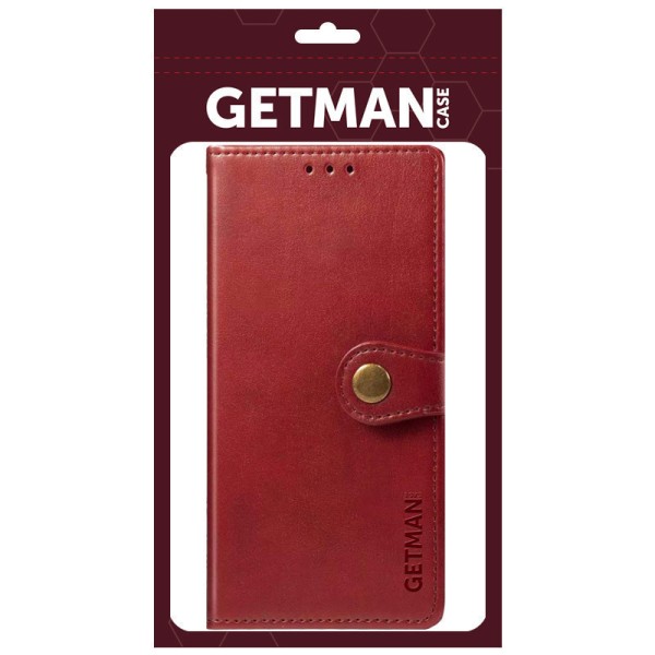 Кожаный чехол книжка GETMAN Gallant (PU) для ZTE Blade A31 Красный