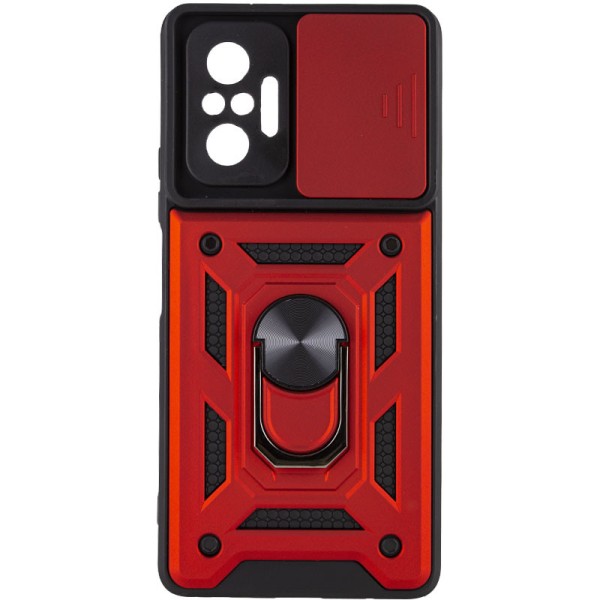 Ударостійкий чохол Camshield Serge Ring для Xiaomi Redmi Note 10 Pro / 10 Pro Max Червоний Ударостійкий чохол Camshield Serge Ring для Xiaomi Redmi Note 10 Pro / 10 Pro Max Червоний