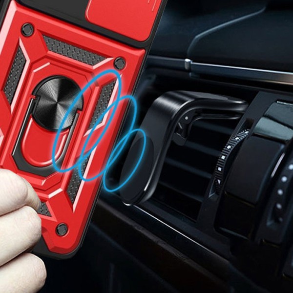 Ударостійкий чохол Camshield Serge Ring для Xiaomi Redmi Note 10 Pro / 10 Pro Max Червоний Ударостійкий чохол Camshield Serge Ring для Xiaomi Redmi Note 10 Pro / 10 Pro Max Червоний