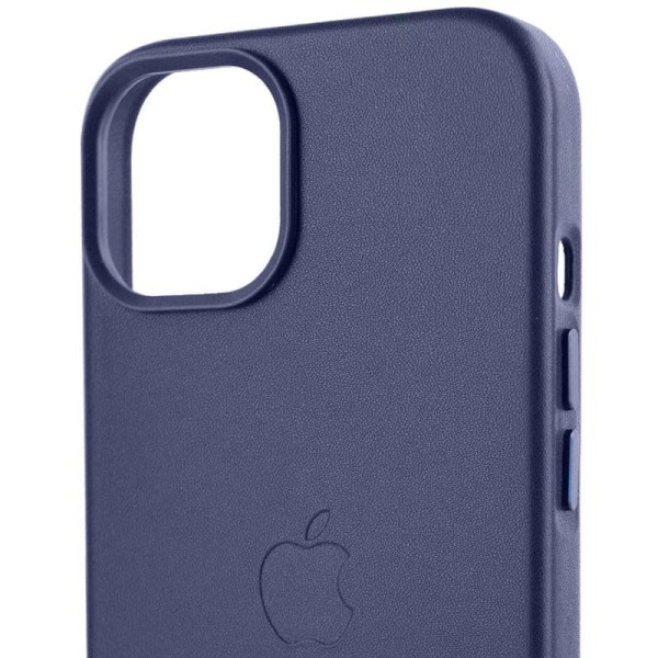 Шкіряний чохол Leather Case (AA Plus) with MagSafe для Apple iPhone 12 Pro / 12 (6.1") Violet Шкіряний чохол Leather Case (AA Plus) with MagSafe для Apple iPhone 12 Pro / 12 (6.1") Violet