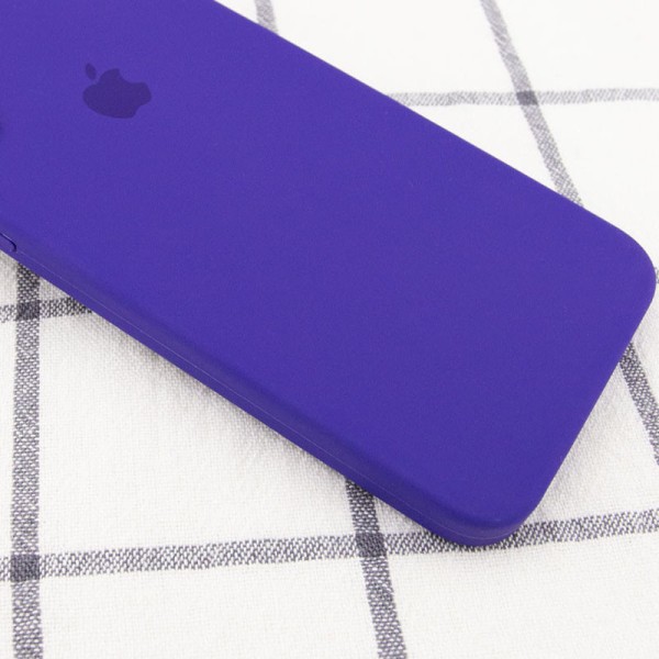Чохол Silicone Case Square Full Camera Protective (AA) для Apple iPhone 11 (6.1") Фіолетовий / Ultra Violet
