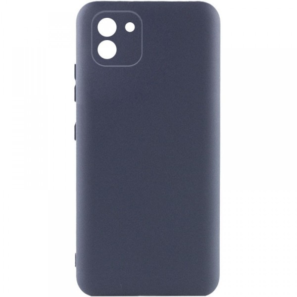 Чохол-накладка Samsung A035 (A03-2022) Silicone Case Full Camera Navy Blue