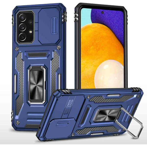 Ударостійкий чохол Camshield Army Ring для Samsung Galaxy A33 5G Синій / Navy