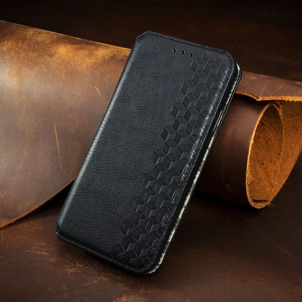 Шкіряний чохол книжка GETMAN Cubic (PU) для Xiaomi Redmi 9A Чорний