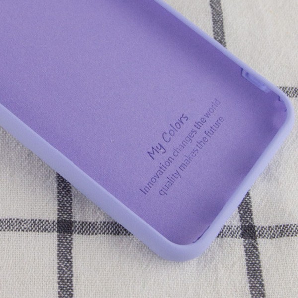 Чехол Silicone Cover My Color Full Protective (A) для Samsung Galaxy A02 Сиреневый / Dasheen