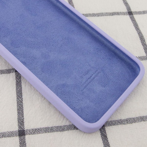 Чохол Silicone Case Square Full Camera Protective (AA) для Apple iPhone 7 / 8 / SE (2020) (4.7") Бузковий / Dasheen