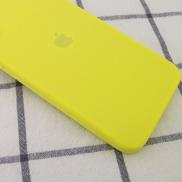 Чохол Silicone Case Square Full Camera Protective (AA) для Apple iPhone 11 Pro Max (6.5") Жовтий / Bright Yellow