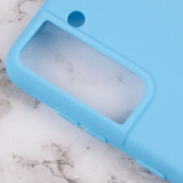 Силіконовий чохол Candy для Samsung Galaxy S21+ Блакитний