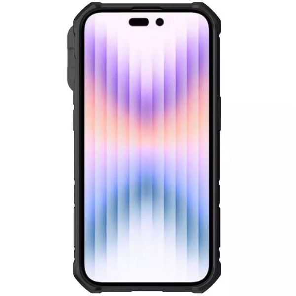 TPU+PC чохол Nillkin CamShield Armor Pro no logo (шторка на камеру) для Apple iPhone 14 Pro (6.1") Зелений