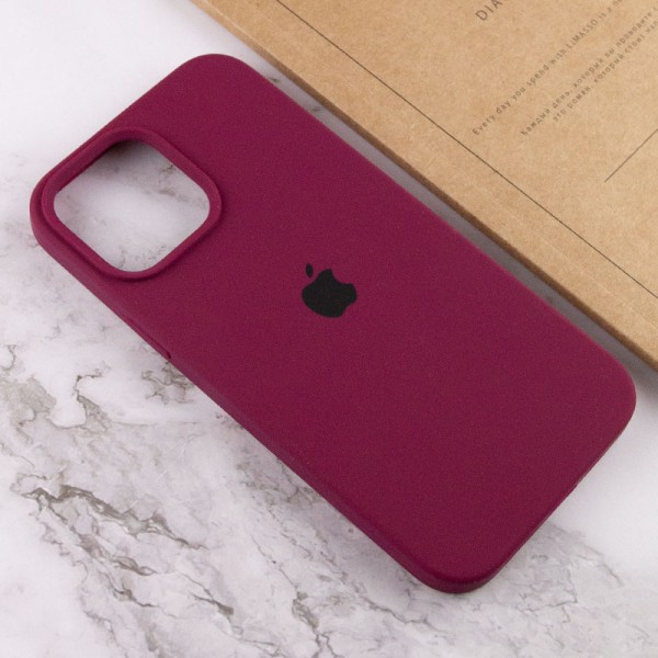 Чохол Silicone Case Full Protective (AA) для Apple iPhone 14 Plus (6.7") Бордовий / Maroon Чохол Silicone Case Full Protective (AA) для Apple iPhone 14 Plus (6.7") Бордовий / Maroon