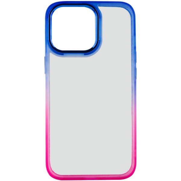 Чохол TPU+PC Fresh sip series для Apple iPhone 14 Pro (6.1") Рожевий / Синій
