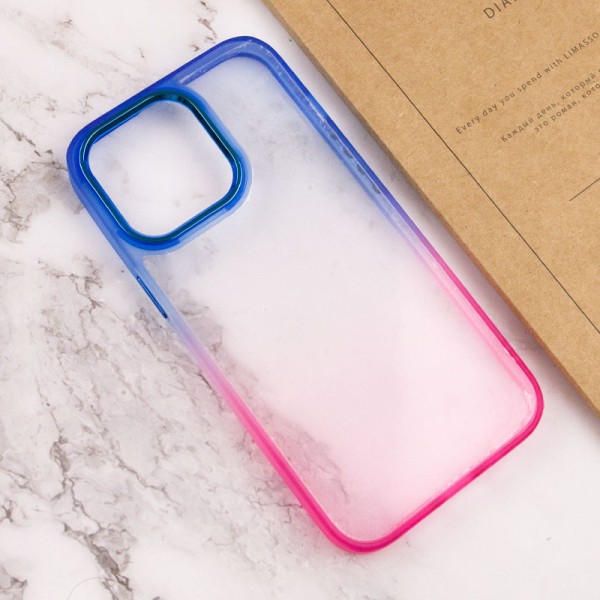 Чохол TPU+PC Fresh sip series для Apple iPhone 14 Pro (6.1") Рожевий / Синій