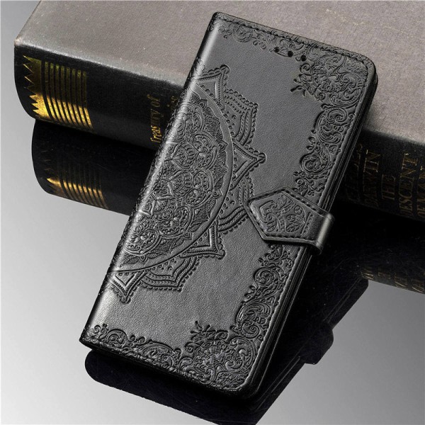 Кожаный чехол (книжка) Art Case с визитницей для Xiaomi Redmi Note 10 / Note 10s Черный