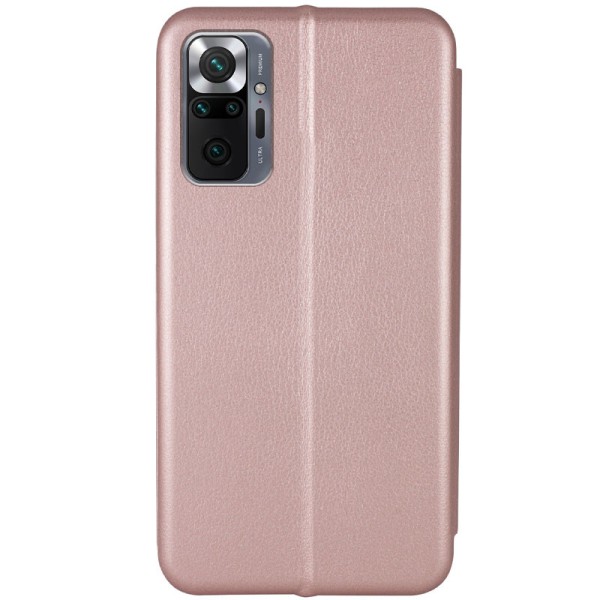 Шкіряний чохол (книжка) Classy для Xiaomi Redmi Note 10 Pro / 10 Pro Max Rose Gold