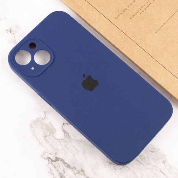 Чохол Silicone Case Full Camera Protective (AA) для Apple iPhone 14 Plus (6.7") Синій / Deep navy Чохол Silicone Case Full Camera Protective (AA) для Apple iPhone 14 Plus (6.7") Синій / Deep navy