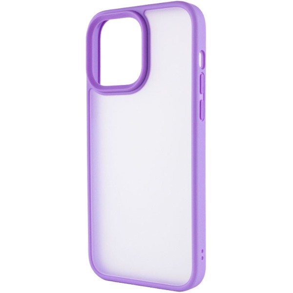 TPU+PC чохол Metal Buttons для Apple iPhone 13 Pro (6.1") Бузковий