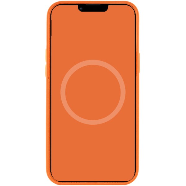 Чохол Silicone case (AAA) full with Magsafe and Animation для Apple iPhone 12 Pro Max (6.7") Помаранчевий / Kumquat