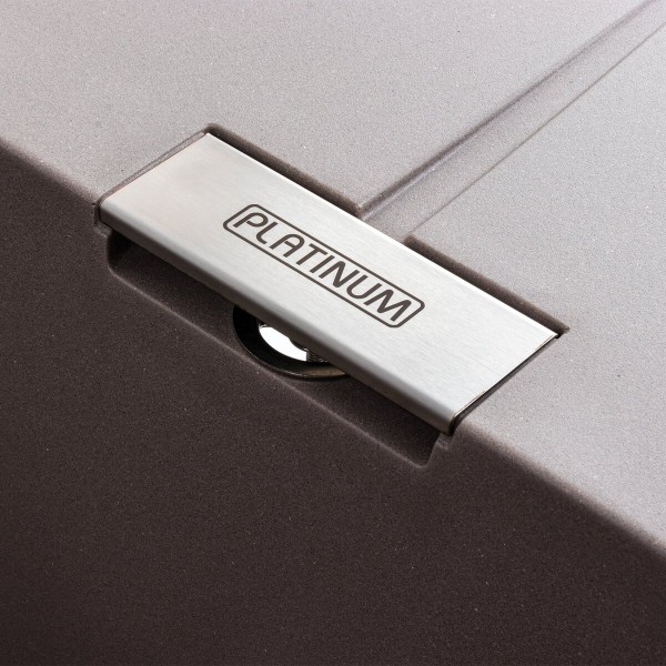 Гранітна мийка для кухні Platinum 6250 ZIRKONE матова Дюна