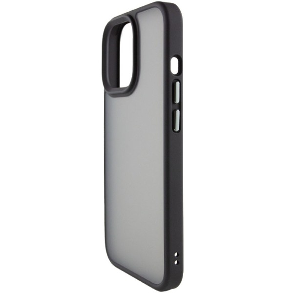TPU+PC чохол Metal Buttons для Apple iPhone 12 Pro Max (6.7") Чорний