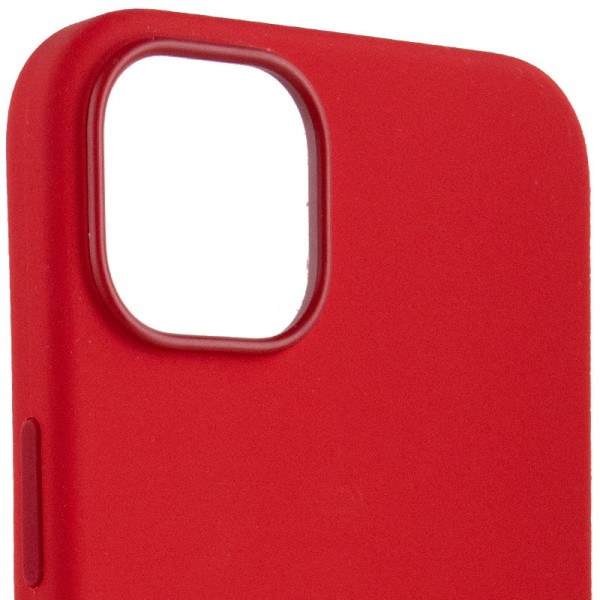 Чохол Silicone case (AAA) full with Magsafe для Apple iPhone 14 (6.1") Червоний / Red Чохол Silicone case (AAA) full with Magsafe для Apple iPhone 14 (6.1") Червоний / Red
