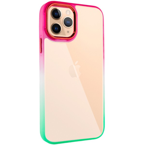 Чохол TPU+PC Fresh sip series для Apple iPhone 11 Pro Max (6.5") Салатовий / Рожевий