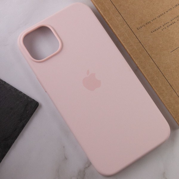 Чохол Silicone case (AAA) full with Magsafe для Apple iPhone 14 Pro Max (6.7") Рожевий / Chalk Pink Чохол Silicone case (AAA) full with Magsafe для Apple iPhone 14 Pro Max (6.7") Рожевий / Chalk Pink