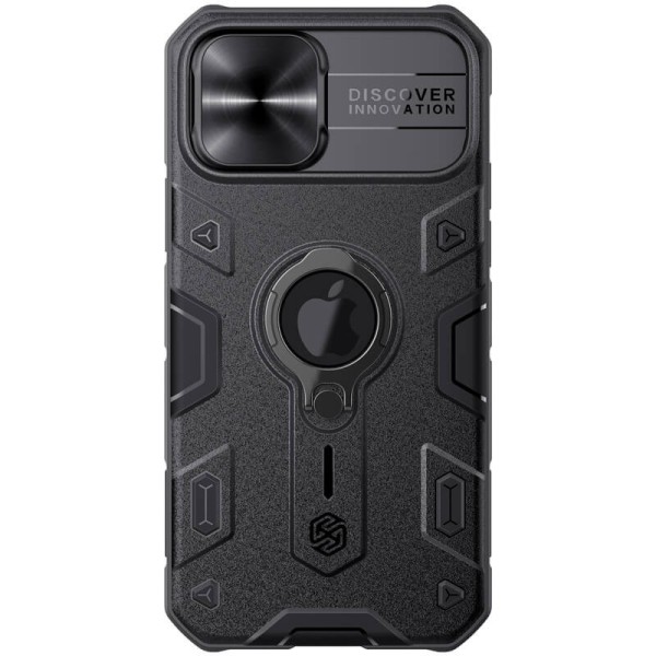 TPU+PC чохол Nillkin CamShield Armor (шторка на камеру) для Apple iPhone 12 Pro Max (6.7") Чорний