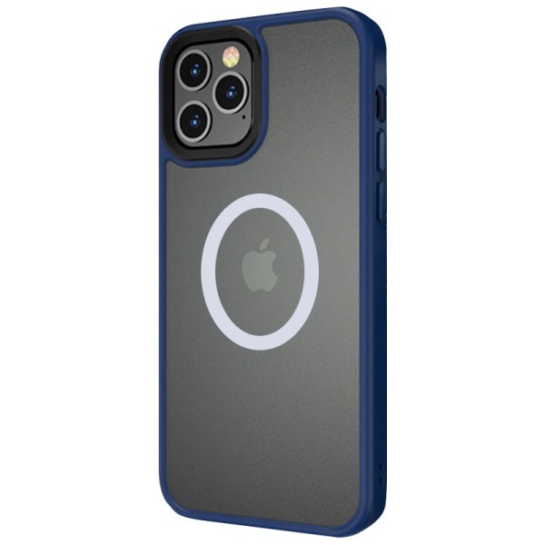TPU+PC чохол Metal Buttons with MagSafe для Apple iPhone 13 Pro (6.1") Синій TPU+PC чохол Metal Buttons with MagSafe для Apple iPhone 13 Pro (6.1") Синій