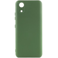 Чехол Silicone Cover Lakshmi Full Camera (A) для Samsung Galaxy A03 Core Зеленый / Dark green