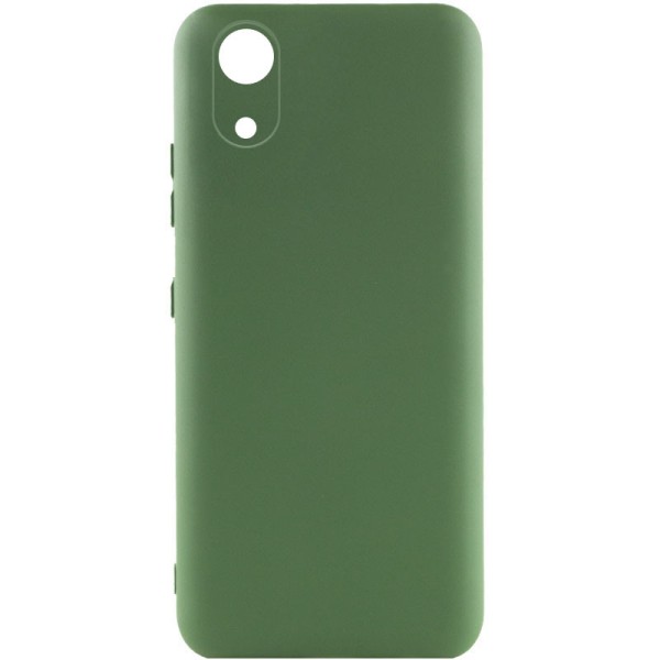 Чехол Silicone Cover Lakshmi Full Camera (A) для Samsung Galaxy A03 Core Зеленый / Dark green