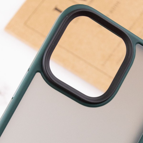 TPU+PC чохол Metal Buttons для Apple iPhone 14 (6.1") Зелений TPU+PC чохол Metal Buttons для Apple iPhone 14 (6.1") Зелений