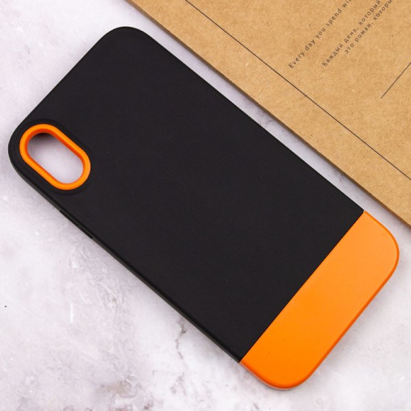 Чохол TPU+PC Bichromatic для Apple iPhone X / XS (5.8") Black / Orange Чохол TPU+PC Bichromatic для Apple iPhone X / XS (5.8") Black / Orange